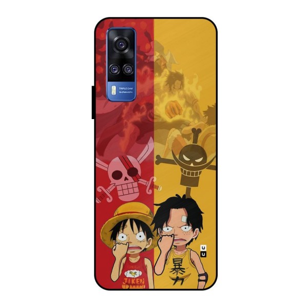 Luffy And Ace Metal Back Case for Vivo Y51