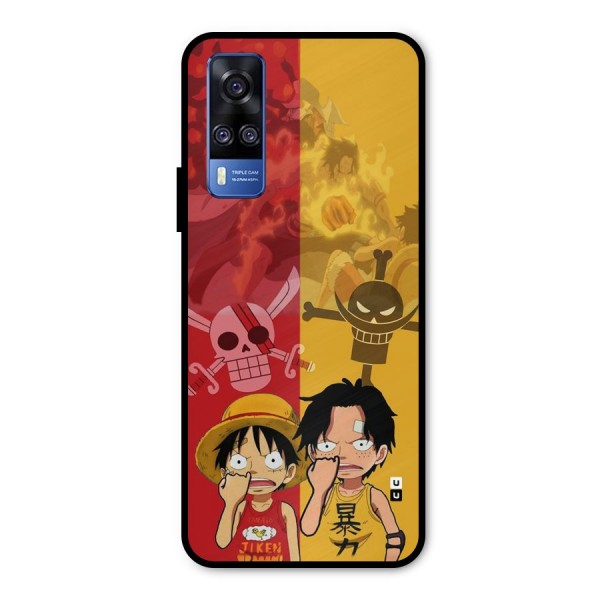 Luffy And Ace Metal Back Case for Vivo Y51A