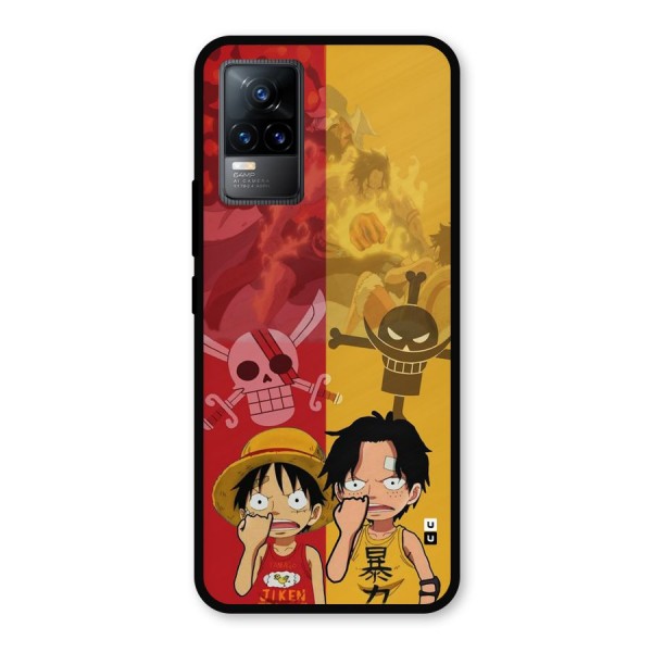 Luffy And Ace Metal Back Case for Vivo Y73