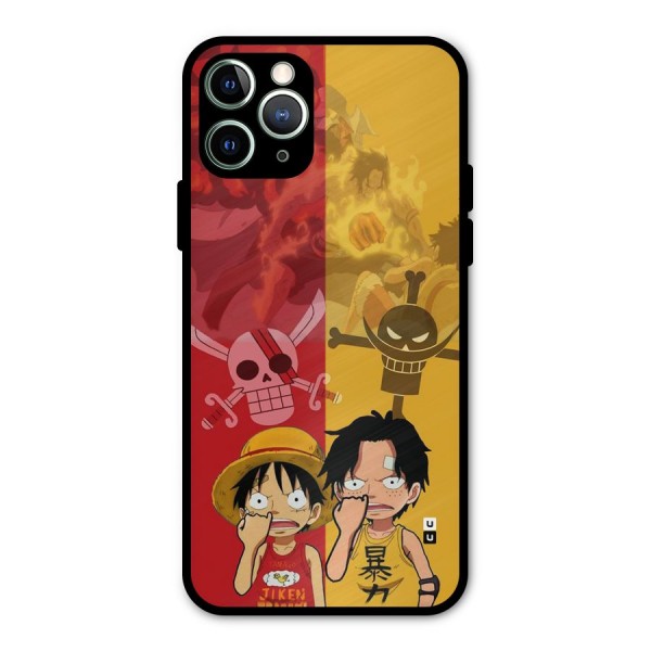 Luffy And Ace Metal Back Case for iPhone 11 Pro Max