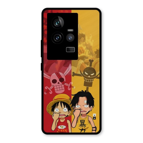 Luffy And Ace Metal Back Case for iQOO 11 5G