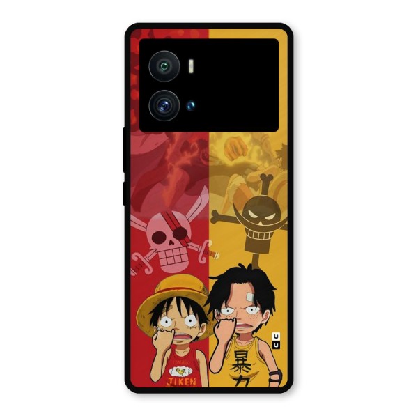 Luffy And Ace Metal Back Case for iQOO 9 Pro