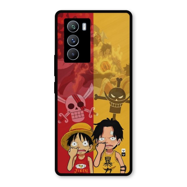 Luffy And Ace Metal Back Case for iQOO 9 SE