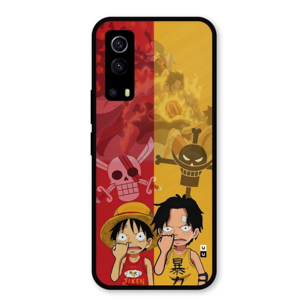 Luffy And Ace Metal Back Case for iQOO Z3
