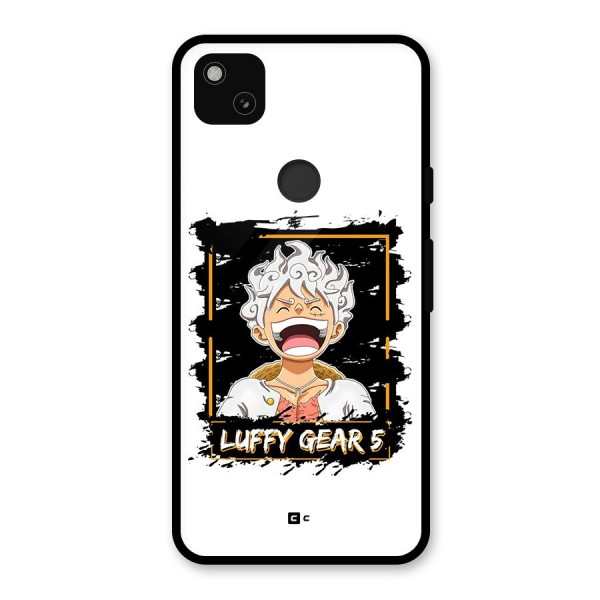 Luffy Gear 5 Glass Back Case for Google Pixel 4a