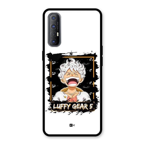 Luffy Gear 5 Glass Back Case for Oppo Reno3 Pro
