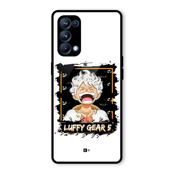 Luffy Gear 5 Glass Back Case for Oppo Reno5 Pro 5G