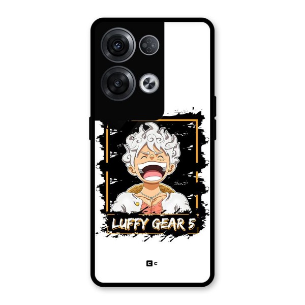 Luffy Gear 5 Glass Back Case for Oppo Reno8 Pro 5G