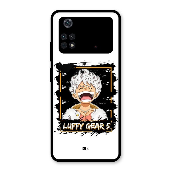 Luffy Gear 5 Glass Back Case for Poco M4 Pro 4G