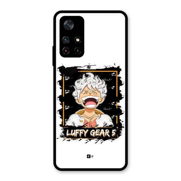 Luffy Gear 5 Glass Back Case for Poco M4 Pro 5G
