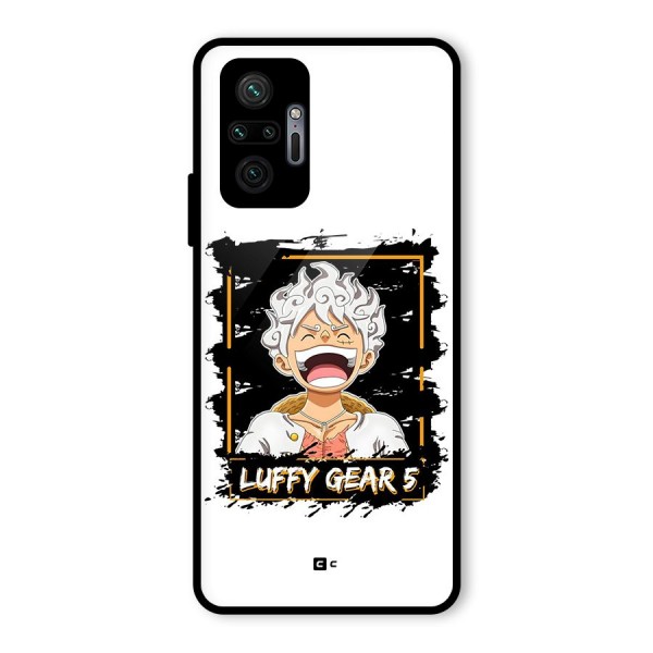 Luffy Gear 5 Glass Back Case for Redmi Note 10 Pro Max