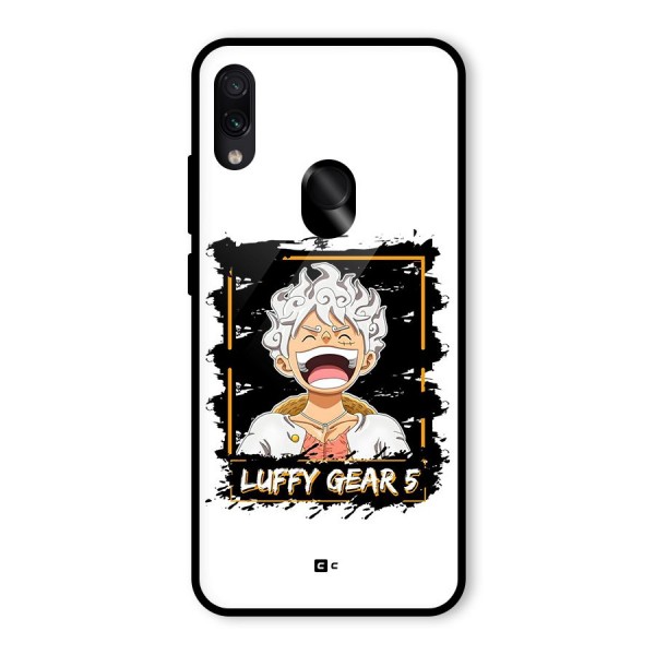 Luffy Gear 5 Glass Back Case for Redmi Note 7