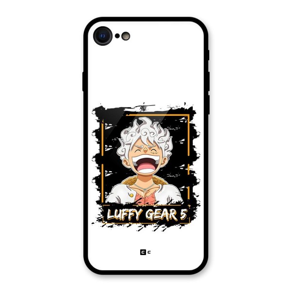 Luffy Gear 5 Glass Back Case for iPhone 8