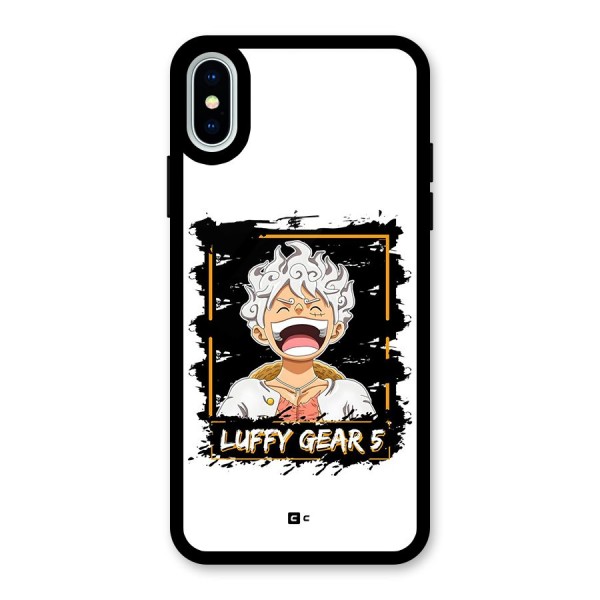 Luffy Gear 5 Glass Back Case for iPhone X
