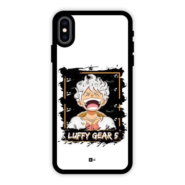 Luffy Gear 5 Glass Back Case for iPhone XS Max