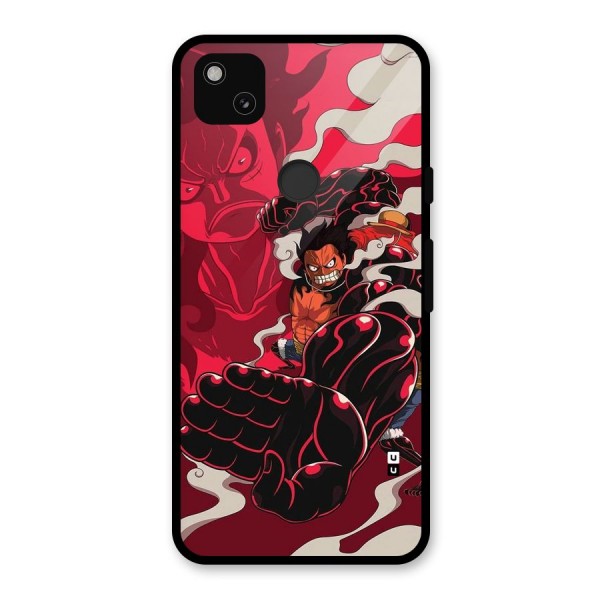 Luffy Gear Fourth Glass Back Case for Google Pixel 4a