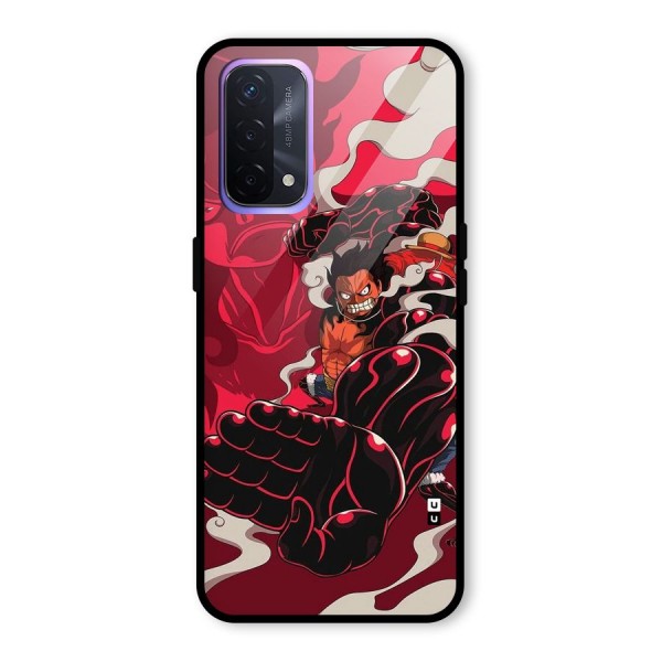 Luffy Gear Fourth Glass Back Case for Oppo A74 5G