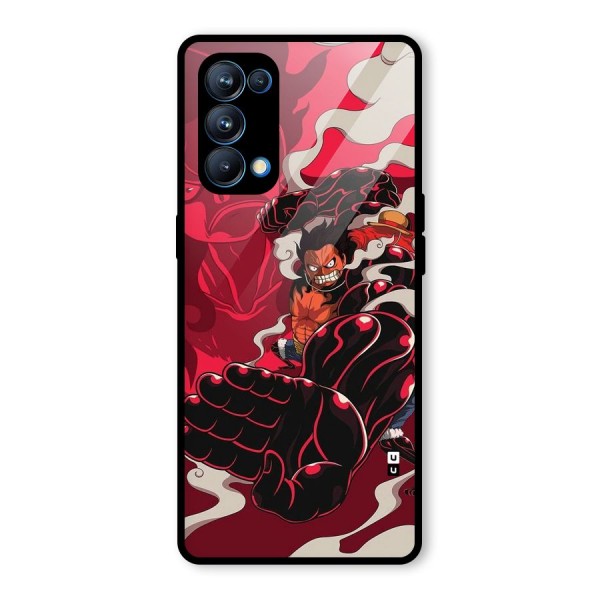 Luffy Gear Fourth Glass Back Case for Oppo Reno5 Pro 5G