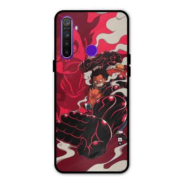 Luffy Gear Fourth Glass Back Case for Realme 5s
