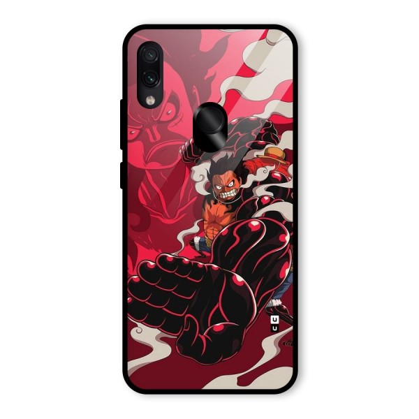 Luffy Gear Fourth Glass Back Case for Redmi Note 7