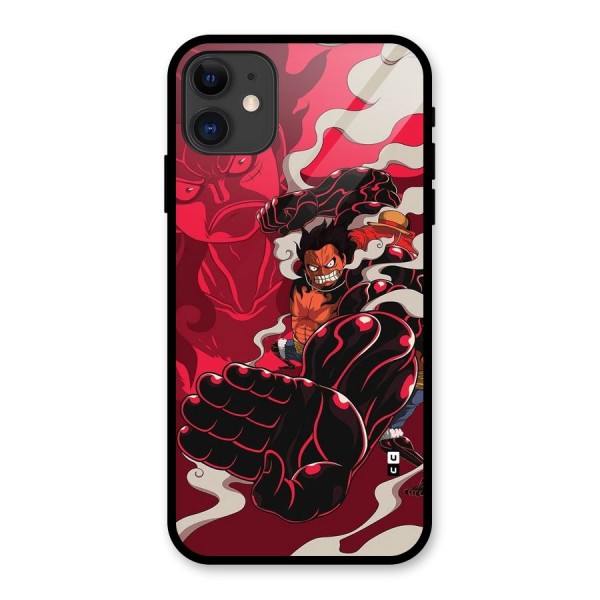 Luffy Gear Fourth Glass Back Case for iPhone 11