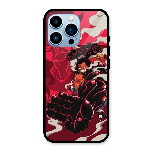 Luffy Gear Fourth Glass Back Case for iPhone 13 Pro