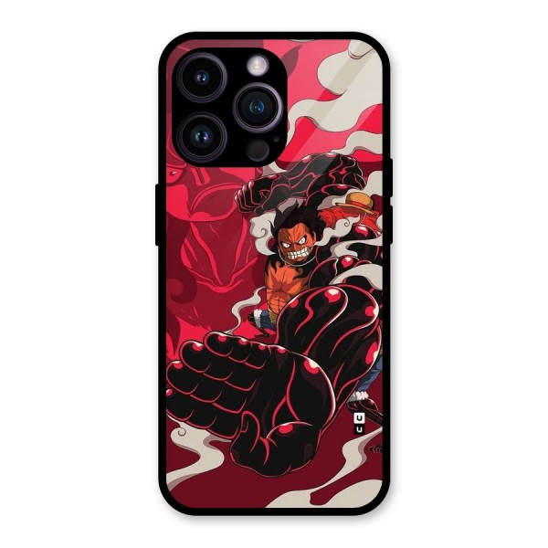 Luffy Gear Fourth Glass Back Case for iPhone 14 Pro Max