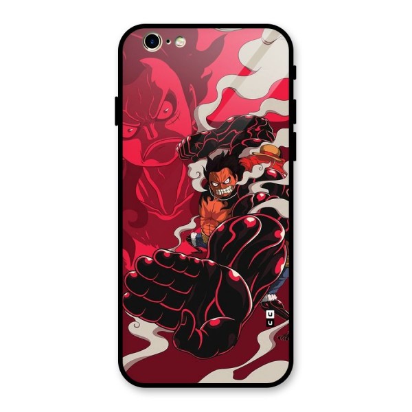 Luffy Gear Fourth Glass Back Case for iPhone 6 6S