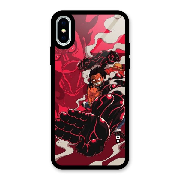 Luffy Gear Fourth Glass Back Case for iPhone X