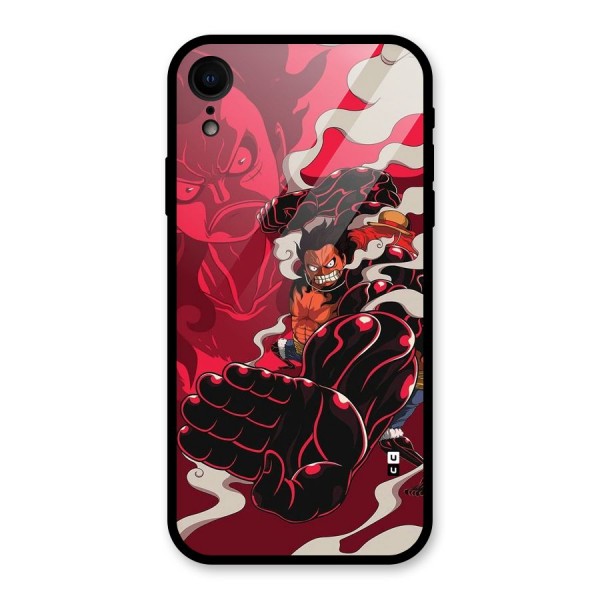 Luffy Gear Fourth Glass Back Case for iPhone XR