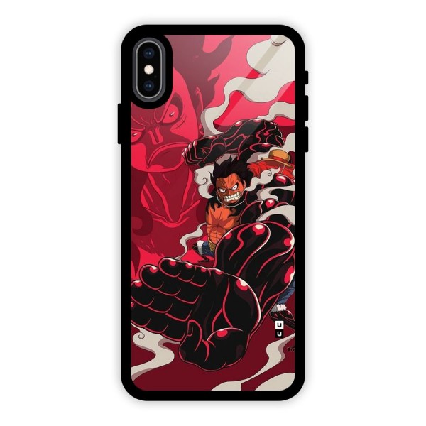 Luffy Gear Fourth Glass Back Case for iPhone XS Max