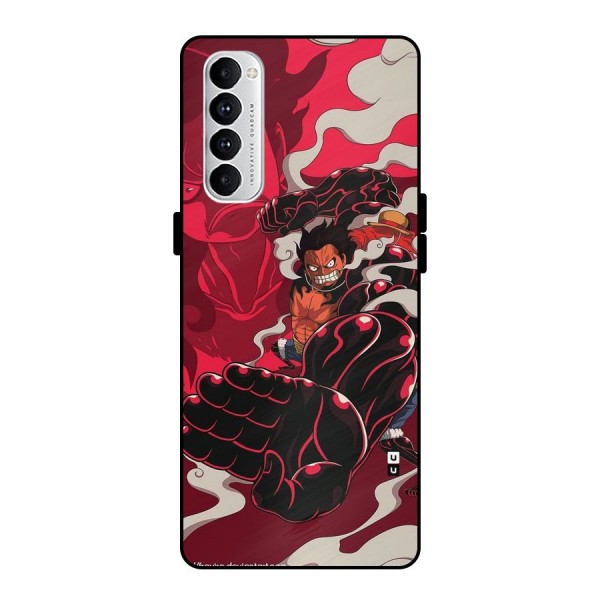 Luffy Gear Fourth Metal Back Case for Oppo Reno4 Pro