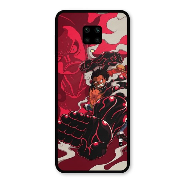 Luffy Gear Fourth Metal Back Case for Redmi Note 9 Pro