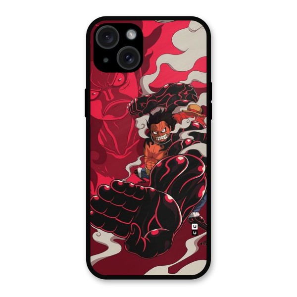Luffy Gear Fourth Metal Back Case for iPhone 15 Plus