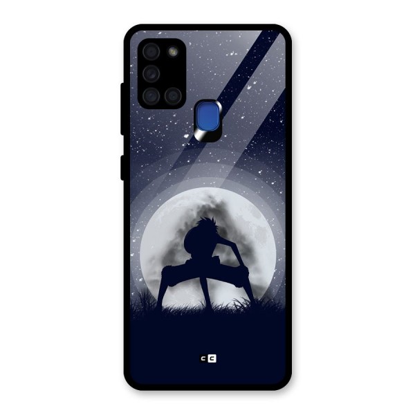 Luffy Gear Second Glass Back Case for Galaxy A21s