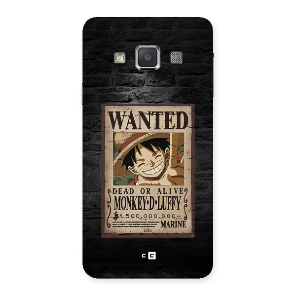 Luffy Wanted Back Case for Galaxy A3