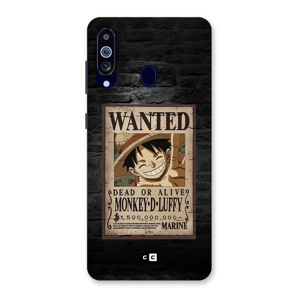 Luffy Wanted Back Case for Galaxy A60
