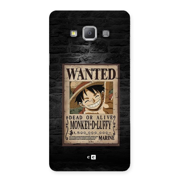 Luffy Wanted Back Case for Galaxy A7