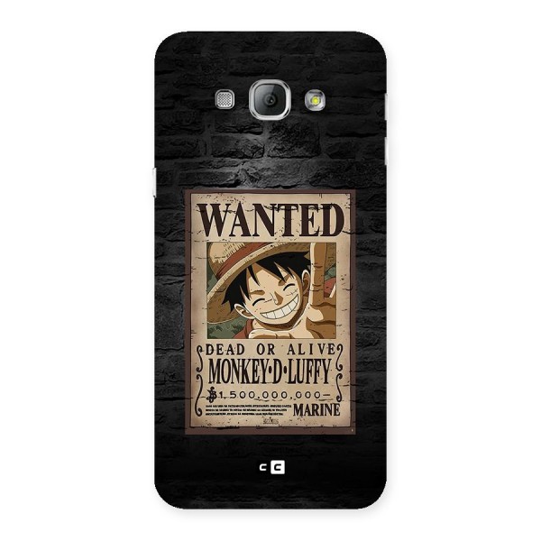Luffy Wanted Back Case for Galaxy A8