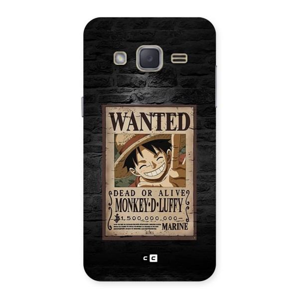 Luffy Wanted Back Case for Galaxy J2