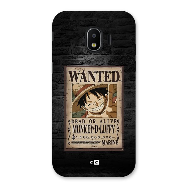 Luffy Wanted Back Case for Galaxy J2 Pro 2018