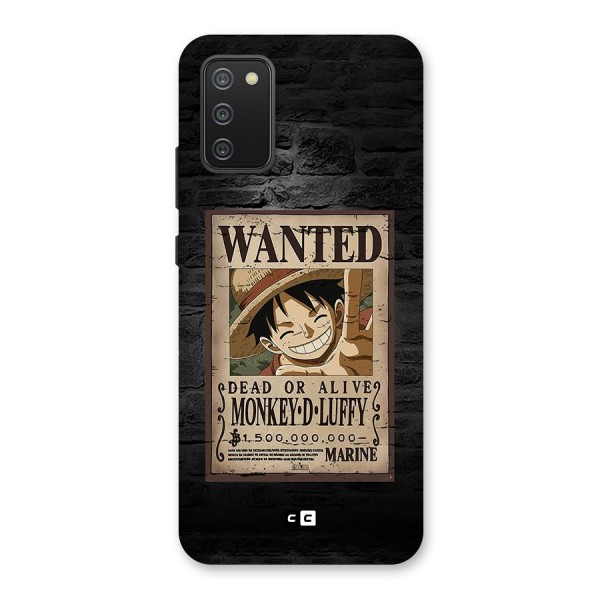 Luffy Wanted Back Case for Galaxy M02s