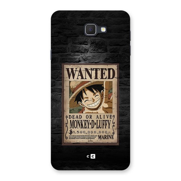 Luffy Wanted Back Case for Galaxy On7 2016