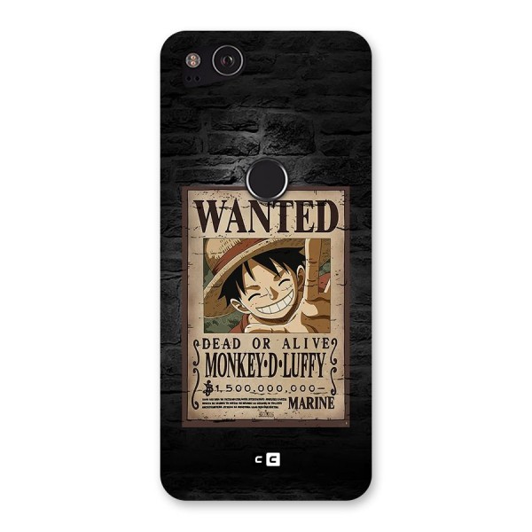 Luffy Wanted Back Case for Google Pixel 2