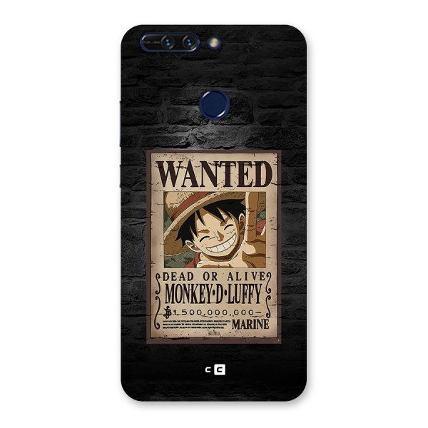 Luffy Wanted Back Case for Honor 8 Pro