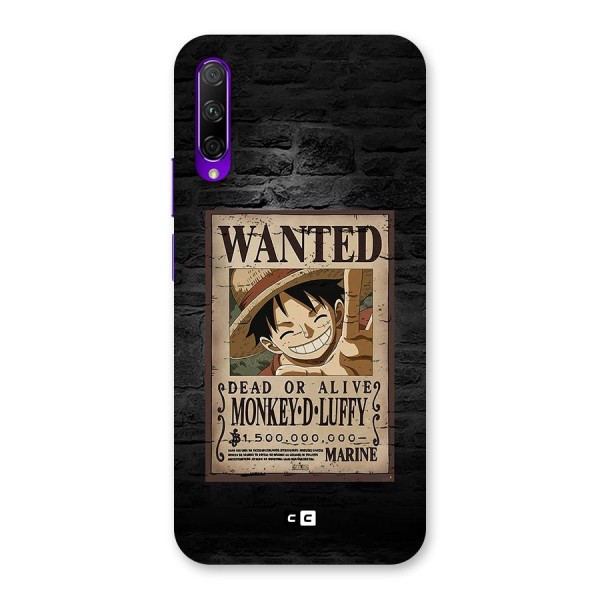Luffy Wanted Back Case for Honor 9X Pro
