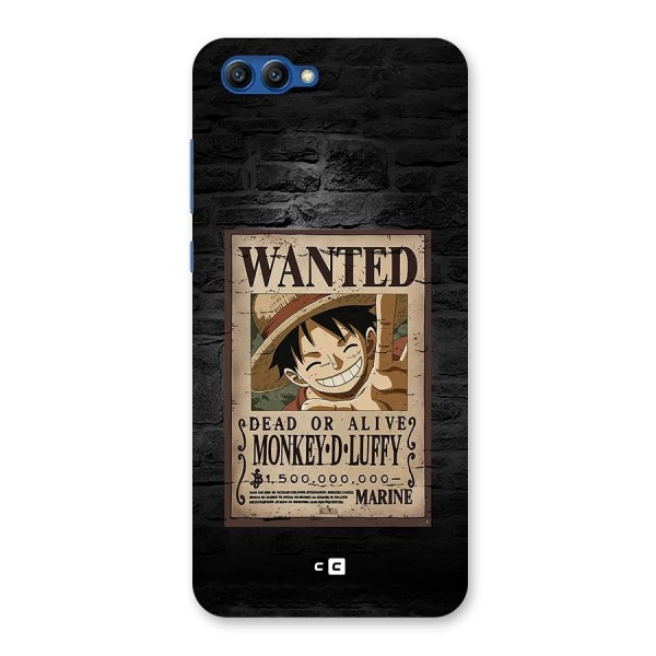 Luffy Wanted Back Case for Honor View 10