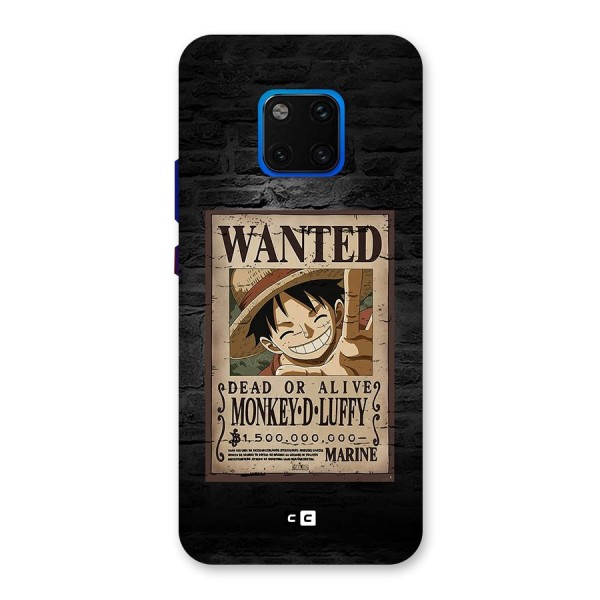 Luffy Wanted Back Case for Huawei Mate 20 Pro