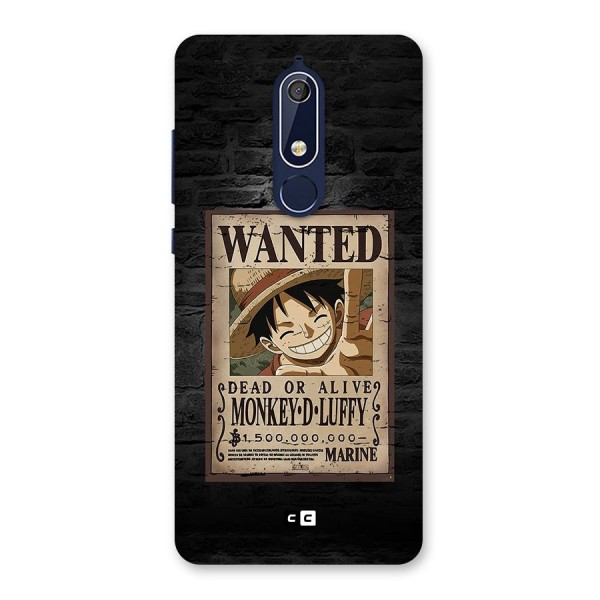 Luffy Wanted Back Case for Nokia 5.1