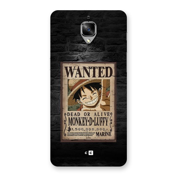 Luffy Wanted Back Case for OnePlus 3